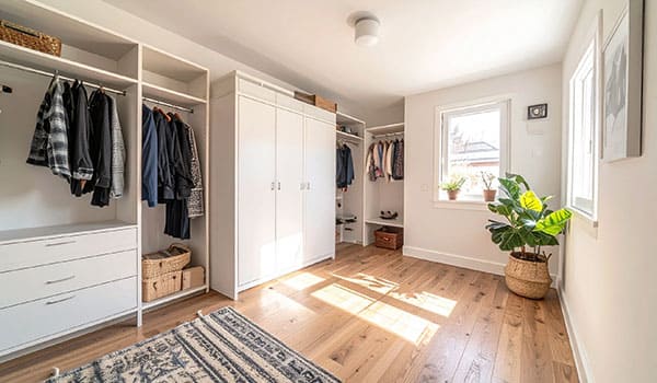 整理されたクローゼットルーム